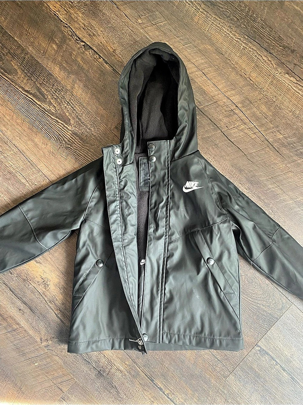 Nike Boys Size 3T Black Hooded Jacket